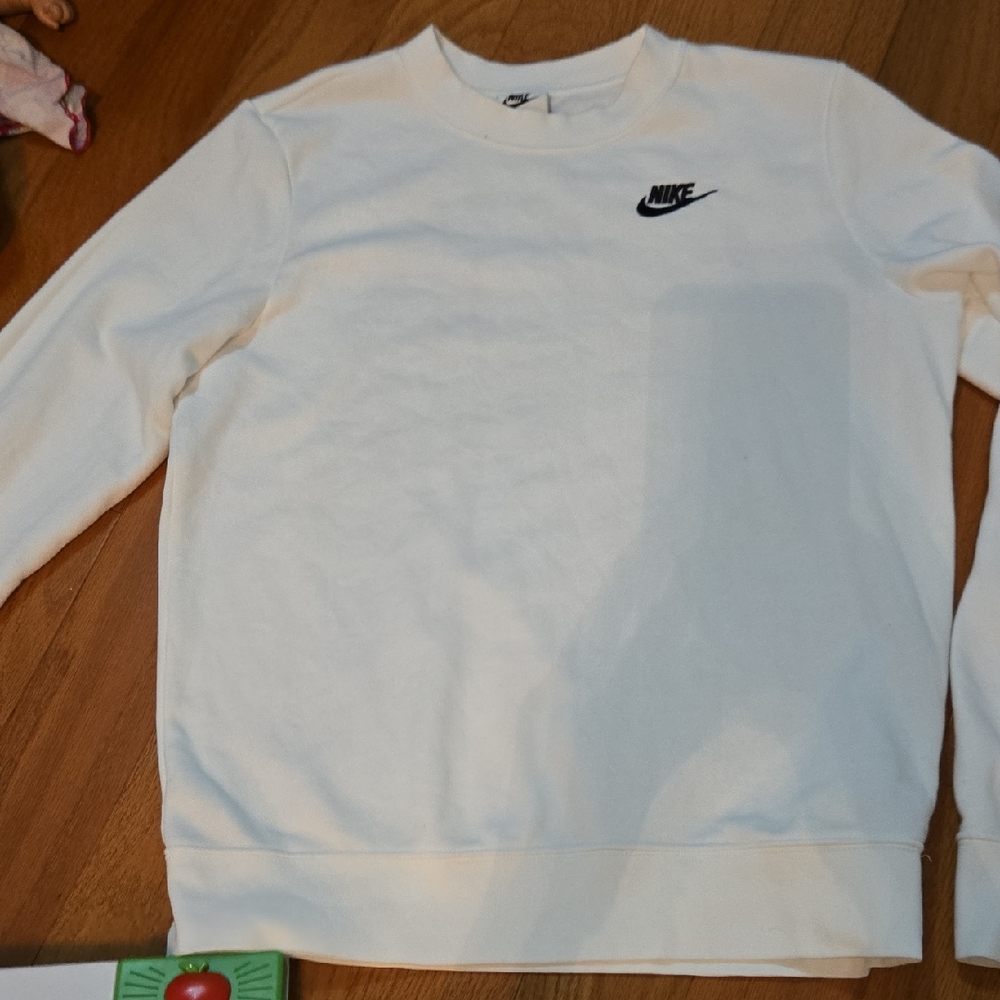 Nike Men's Cream Crewneck Sweater